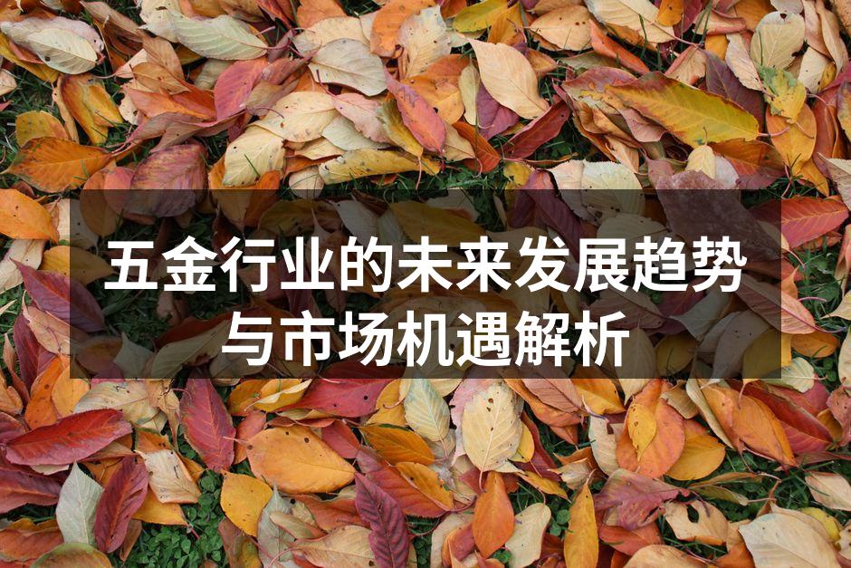 未来五金行业的发展趋势