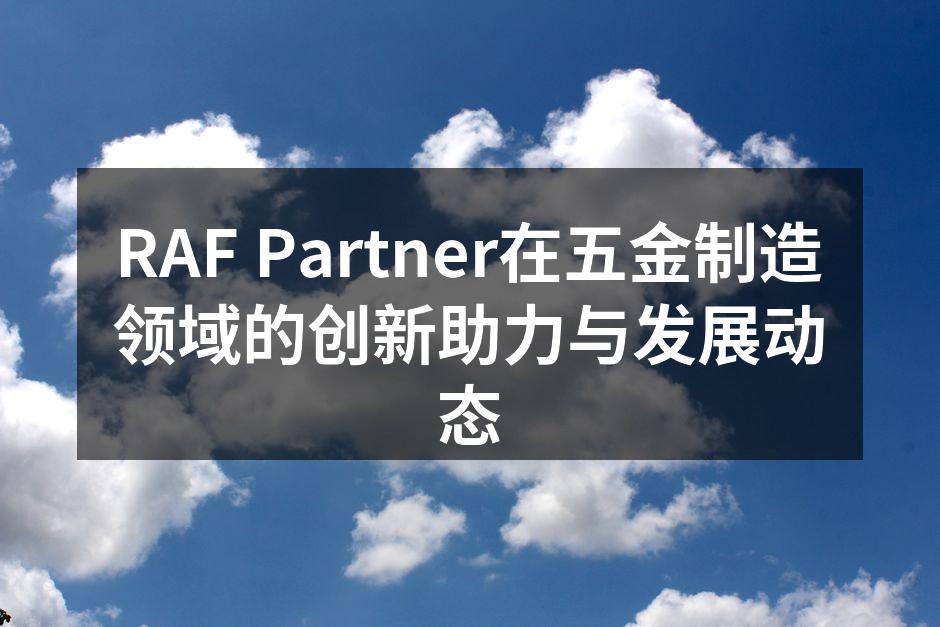 RAF Partner的新型智能五金制造设备